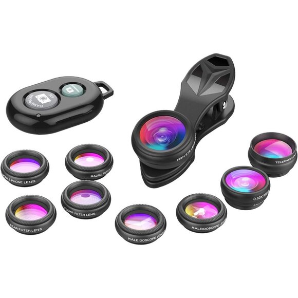 Other - Phone Camera Lens-Macro Lens+Wide Lens+Fisheye Lens+Telephoto Lens+CPL/Flow/Radi
